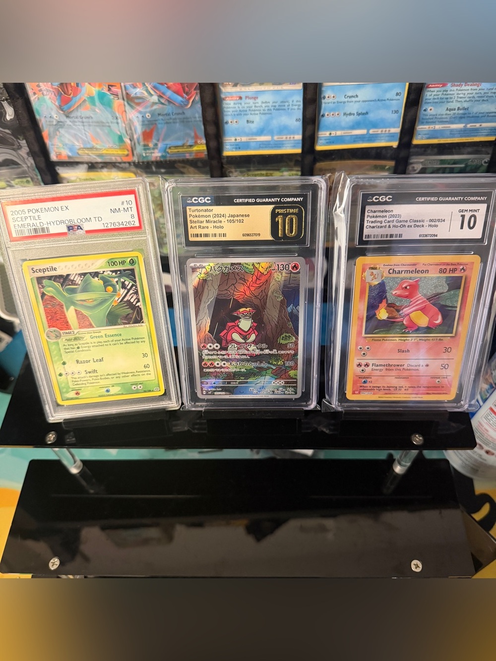 Pokemon card slabs